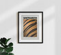 Mockup Illustration of a tiger in vibrant colors, exudes a playful and cheerful charm.