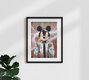 Mockup Wall art by Daniel Leo: funny illustration of Mickey Mouse with a Rolex.
