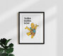 Mockup Wall art by Daniel Leo: playful illustration featuring a humorous quote