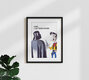 Mockup Wall art by Daniel Leo: playful illustration featuring a famous quote