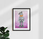 Mockup Colorful illustration by Daniel Leo: funny characters in pink pop art style.