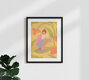 Mockup Illustration by Lemon Fee: a female portrait surrounded by colorful flowers.