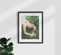 Mockup 'Jungle Nap Painting, Nature Illustration, Woman & Birds Portrait' – Wall Art by Uma Gokhale as Poster or Acrylic Glass Print