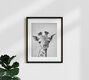 Mockup Baby Giraffe - Black & White - fotokunst von Gal Pittel