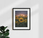 Mockup Photo art by Patrick Noack: sunflower field under an evening sky