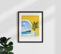 Mockup Wandbild 'A Peek Ahead' – Kunst von Uma Gokhale als Poster oder Acrylglasbild