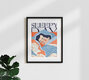 Mockup Wandbild 'Sleepy Day' – Kunst von Uma Gokhale als Poster oder Acrylglasbild