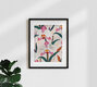 Mockup 'Pink Orchids' – Wall Art by Uma Gokhale as Poster or Acrylic Glass Print