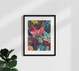 Mockup Wandbild 'Intertwined' – Kunst von Uma Gokhale als Poster oder Acrylglasbild