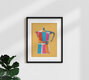 Mockup Creative illustration by Branka Kodžoman: colorful moka pot against a vibrant background