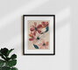 Mockup Wall art by Branka Kodžoman: soft floral motifs in pink and wine red