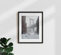 Mockup Photo art by Matthias Reichardt: snowy Manhattan Bridge in Brooklyn