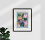Mockup Whimsical illustration of a butterfly bloom in vibrant colors by Branka Kodžoman.
