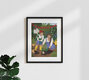Mockup Illustration by Javiera Hernandez: colorful depiction of motherhood and plants