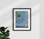 Mockup Wall art by Javiera Hernandez: soft colors and relaxed mood featuring leaves