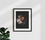 Mockup Photo art by Ramona Reimann: delicate peony on black background
