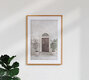 Mockup Wooden door with two plants, Italy – wall art by Photolovers . as Poster or Acrylic Glass Print