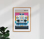 Mockup Wandbild 'Miami 40' – Kunst von Bo Lundberg als Poster oder Acrylglasbild