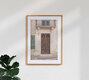Mockup Brown wooden door, Italien – Fotokunst von Photolovers . als Poster oder Acrylglasbild