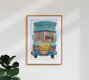 Mockup Der Blaue Truck, Deutschland – Fotokunst von Matthias Barth als Poster oder Acrylglasbild