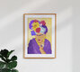 Mockup Wandbild 'Frida and Flowers' – Kunst von Raissa Oltmanns als Poster oder Acrylglasbild