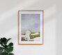 Mockup Illustration by Katherine Blower: cheerful ghost in a blooming garden