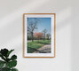 Mockup Fotokunst von Ben Hammer: friedliche Frühlingslandschaft am Aachener Weiher in Köln