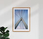 Mockup Wandbild von Ben Hammer: Severinsbrücke in Köln bei Sonnenuntergang