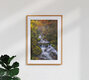 Mockup Photo art by Achim Thomae: autumn leaves and waterfall in Slovenia