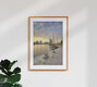Mockup Photo art by Michael Valjak: morning mood in Bremerhaven with sunrise over the harbor.