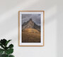Mockup Wall art: a mystical view of Giau Pass in the Dolomites with autumnal colors.