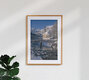 Mockup Photo art by Achim Thomae: winter landscape in the Bavarian Alps with a snow-covered church