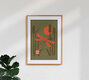 Mockup Wall art by Jonas Loose: minimal depiction of a dragonfly in soft colors.