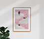 Mockup Illustration by Jonas Loose: playful cats under a pink sky