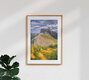 Mockup Fotokunst von Achim Thomae: Panoramablick auf die Geislerspitzen in Südtirol