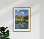 Mockup Fotokunst von Achim Thomae: Frühlingslandschaft der Dolomiten mit sanften Hügeln