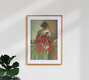Mockup Wandbild von Jonas Loose: Illustration mit motivierendem Text und lebhaften Farben.
