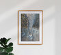 Mockup Schneebedeckte Bäume und kurvige Straße von oben, Deutschland – Fotokunst von Lina Jakobi als Poster oder Acrylglasbild