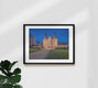 Mockup Photo art by Achim Thomae: Holstentor in Lübeck at blue hour.