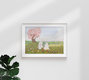 Mockup Illustration by Katherine Blower: couple in love on a spring meadow