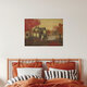 Mockup Wall art by Katherine Blower: playful ghost in an autumn garden