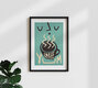 Mockup Wandbild 'Coffee Yum' – Kunst von Fox And Velvet als Poster oder Acrylglasbild