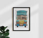 Mockup Der Blaue Truck, Deutschland – Fotokunst von Matthias Barth als Poster oder Acrylglasbild