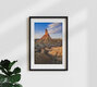 Mockup Castil de Tierra Bardenas Reales Spanien, Spanien – Fotokunst von Achim Thomae als Poster oder Acrylglasbild