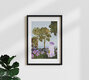 Mockup Wall art by Katherine Blower: cute ghost among blooming asters in a meadow