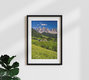 Mockup Photo art by Achim Thomae: summer landscape of the Geisler Mountains in South Tyrol