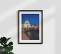 Mockup Fotokunst von Martin Wasilewski: Santa Maria della Salute in Venedig bei Abenddämmerung.
