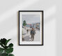 Mockup Photo art by Christian Seidenberg: Traditional life in Albania with donkey and old man.