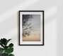 Mockup Photo art by Anke Dörschlen: warm evening sky over Zanzibar with tree silhouettes