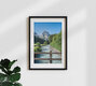 Mockup Photo art by Achim Thomae: serene view of the Swiss Alps with a river